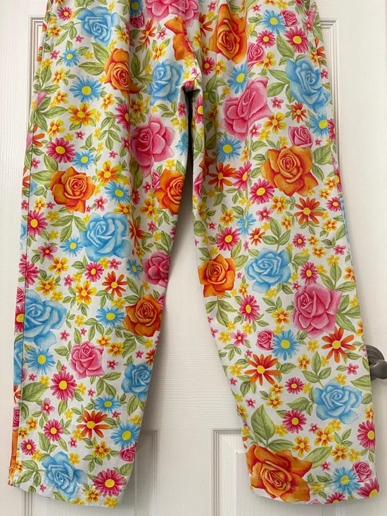 Big Bud Press Trousers Vintage Wallpaper Floral Print Pants Women’s Size XL - Picture 8 of 11
